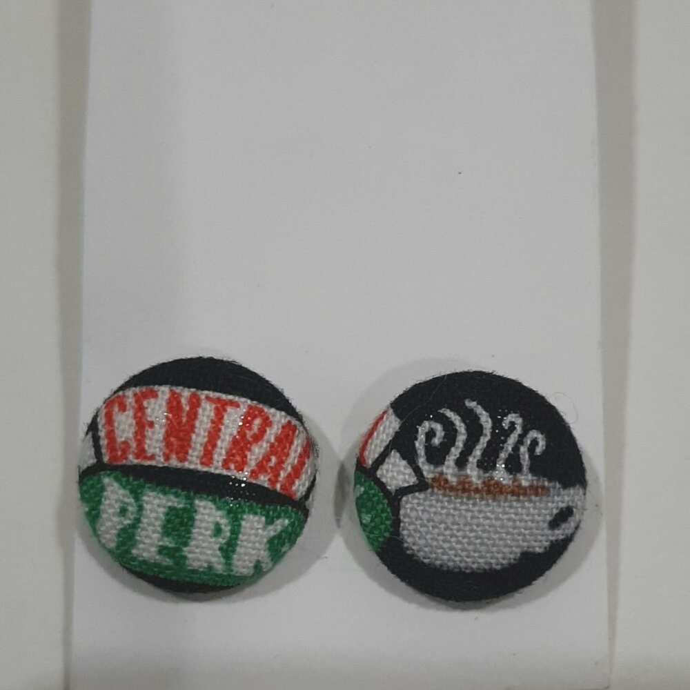 Rare Friends Central Perk cabincore barista earrings